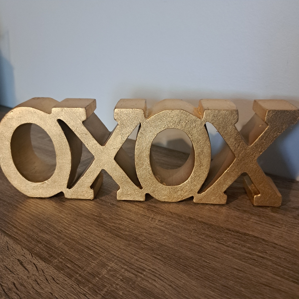 🌟3 For $12 🌟 Gold XOXO Decorative Accent